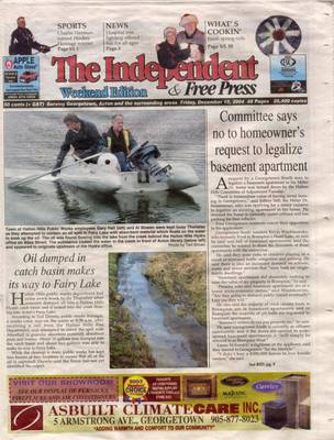 Independent & Free Press (Georgetown, ON), 10 Dec 2004