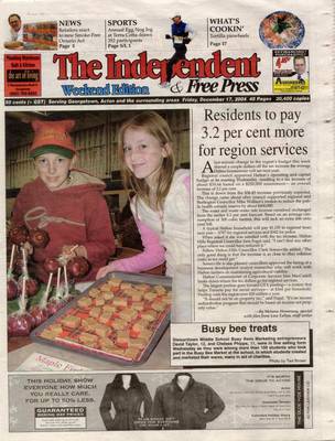 Independent & Free Press (Georgetown, ON), 17 Dec 2004