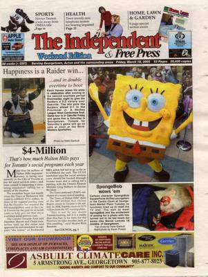 Independent & Free Press (Georgetown, ON), 18 Mar 2005