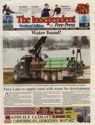 Independent & Free Press (Georgetown, ON), 1 Apr 2005