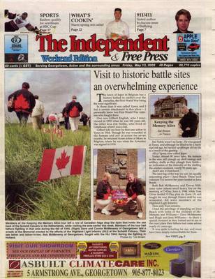 Independent & Free Press (Georgetown, ON), 13 May 2005