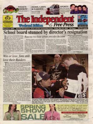 Independent & Free Press (Georgetown, ON), 20 May 2005