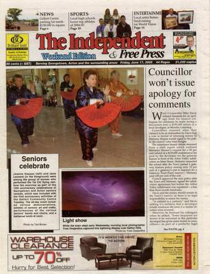 Independent & Free Press (Georgetown, ON), 17 Jun 2005