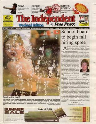 Independent & Free Press (Georgetown, ON), 15 Jul 2005