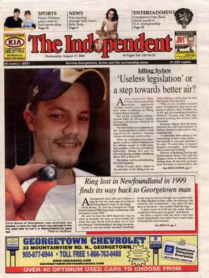 Independent & Free Press (Georgetown, ON), 17 Aug 2005