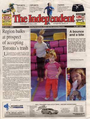 Independent & Free Press (Georgetown, ON), 5 Oct 2005