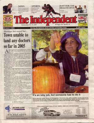 Independent & Free Press (Georgetown, ON), 19 Oct 2005