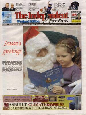 Independent & Free Press (Georgetown, ON), 24 Dec 2005