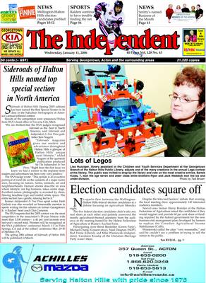 Independent & Free Press (Georgetown, ON), 11 Jan 2006