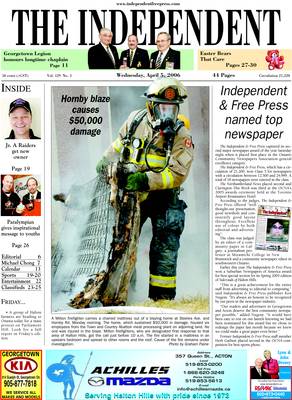 Independent & Free Press (Georgetown, ON), 5 Apr 2006