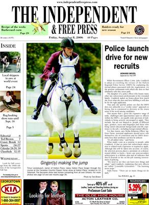 Independent & Free Press (Georgetown, ON), 8 Sep 2006