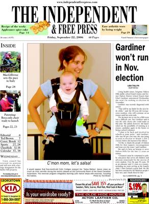 Independent & Free Press (Georgetown, ON), 22 Sep 2006