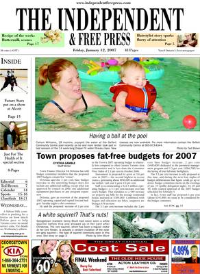 Independent & Free Press (Georgetown, ON), 12 Jan 2007