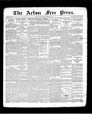 Acton Free Press (Acton, ON), 10 Jan 1935