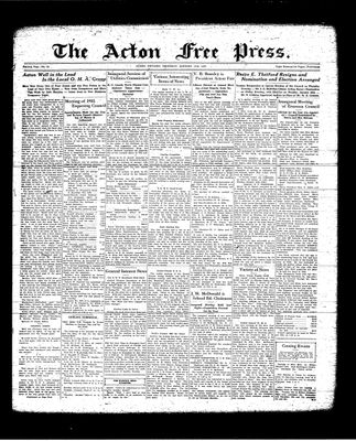 Acton Free Press (Acton, ON), 17 Jan 1935