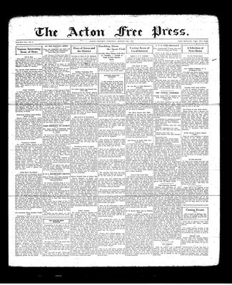 Acton Free Press (Acton, ON), 29 Aug 1935