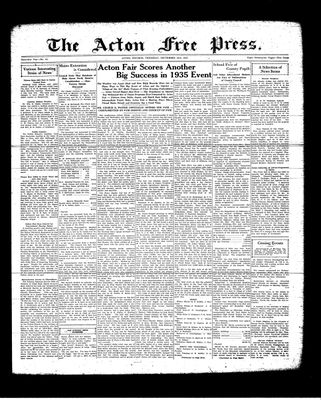 Acton Free Press (Acton, ON), 19 Sep 1935