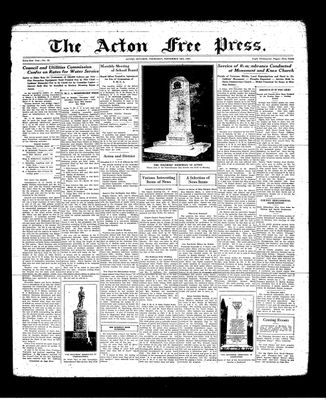 Acton Free Press (Acton, ON), 14 Nov 1935