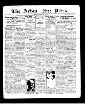 Acton Free Press (Acton, ON), 7 May 1936