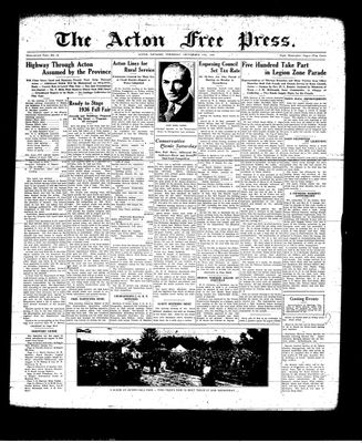 Acton Free Press (Acton, ON), 17 Sep 1936