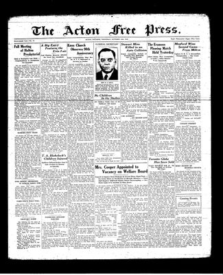 Acton Free Press (Acton, ON), 15 Oct 1936