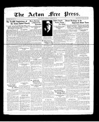 Acton Free Press (Acton, ON), 29 Oct 1936