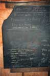 Blackboard with Notes, Thessalon Township, Circa 1995