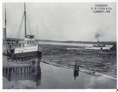 Ogemaw, E.B. Foss & Co. Lumber Line, Thessalon, Circa 1917