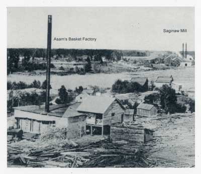 Asam`s Basket Factory and Saginaw Mill, Thessalon, Circa 1920