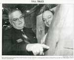 Bill Cole and Don Johnson with Slice of Thessalon Giant White Pine, 2006