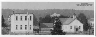 School Buildings S.S #1, Corner of Main and Government Rd, Thessalon, Circa 1905  					