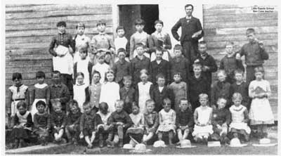 Little Rapids School Group, Ben Case Teacher, Circa 1864