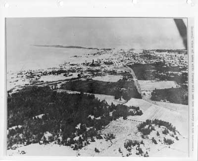 Aerial View of Thessalon, Looking West, circa 1935