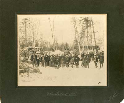 McGrath's Lumber Camp, 1908