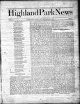 Highland Park News (1874), 1 Nov 1874