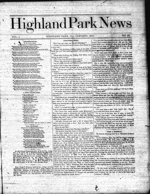 Highland Park News (1874), 1 Jan 1875