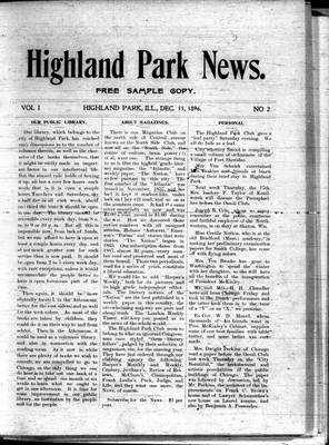 Highland Park News (1874), 11 Dec 1896