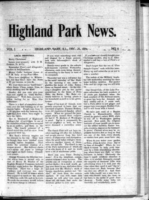 Highland Park News (1874), 25 Dec 1896