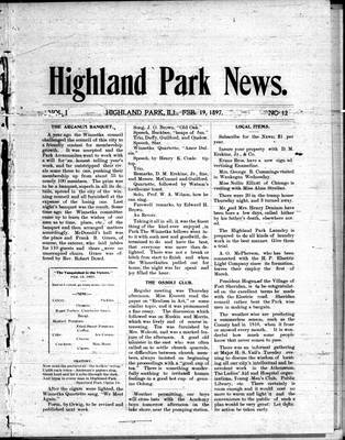 Highland Park News (1874), 19 Feb 1897