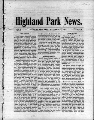 Highland Park News (1874), 14 May 1897