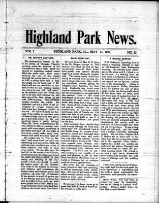 Highland Park News (1874), 21 May 1897