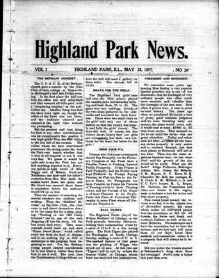 Highland Park News (1874), 28 May 1897