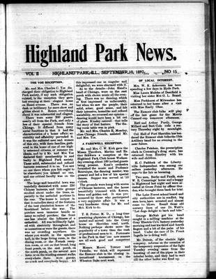 Highland Park News (1874), 10 Sep 1897