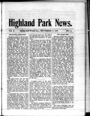 Highland Park News (1874), 17 Sep 1897