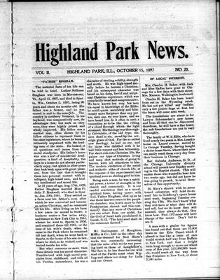 Highland Park News (1874), 15 Oct 1897