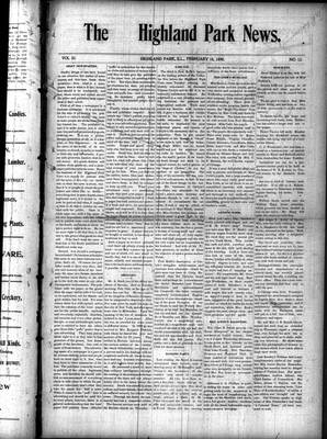 Highland Park News (1874), 18 Feb 1898