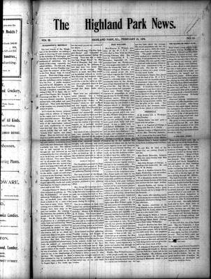 Highland Park News (1874), 25 Feb 1898