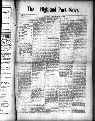 Highland Park News (1874), 22 Apr 1898