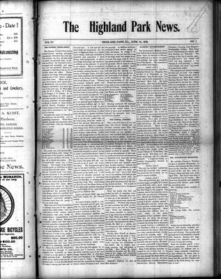 Highland Park News (1874), 10 Jun 1898