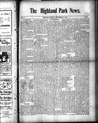 Highland Park News (1874), 30 Sep 1898